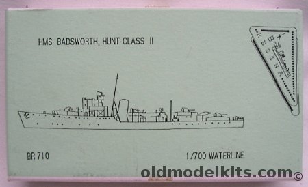 B Resina 1/700 HMS Badsworth (Hunt Class II), BR 710 plastic model kit